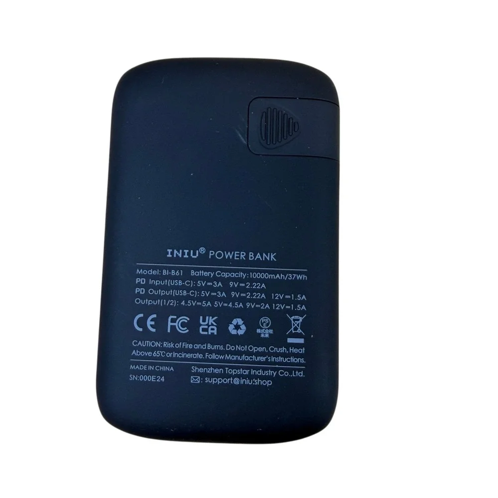 INIU Portable Charger‎ BI-B61 Smallest 22.5W 10KmAh Power Bank USB C Fast Charge